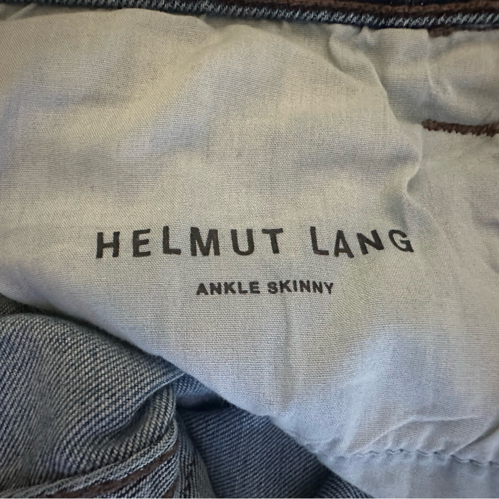 Helmut Lang Ankle Skinny Jeans, Medium Wash, Mid-Rise, 25, Excellent Condition! - Picture 9 of 10